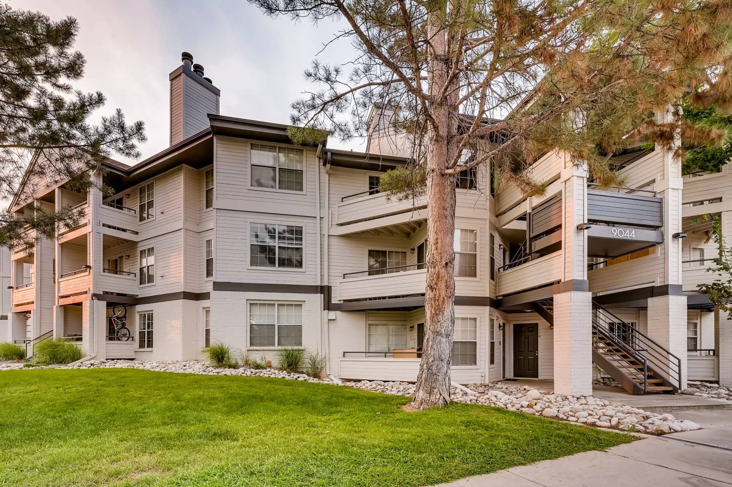 Building exterior with lots of balconies