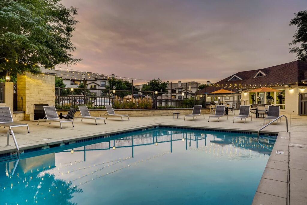 Swimming Pool with chairs